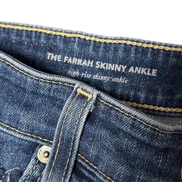 AG Adriano Goldschmied Farrah High Rise Skinny Split Hem Ankle Jeans Size 28 - Picture 7 of 11